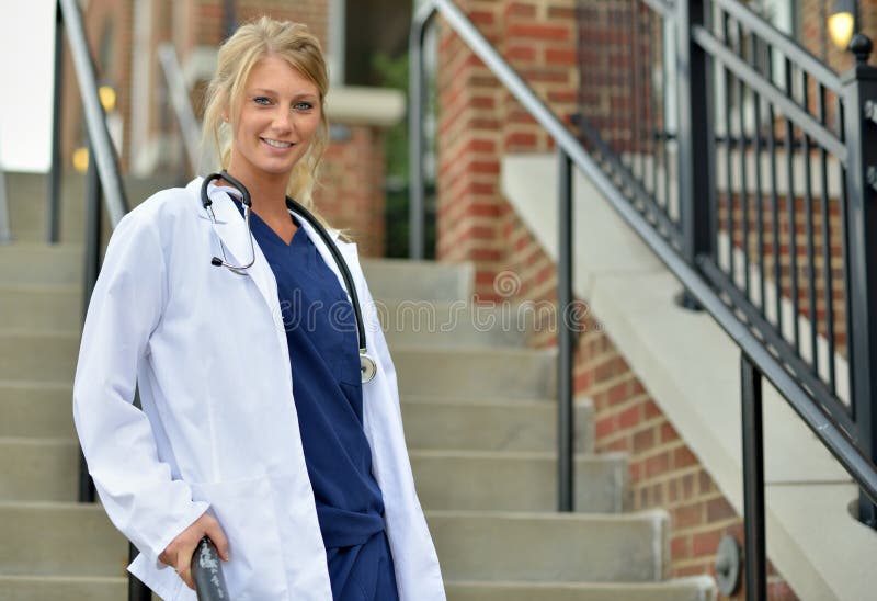 Beautiful Female Healthcare Professional Stock Photo - Image of ...