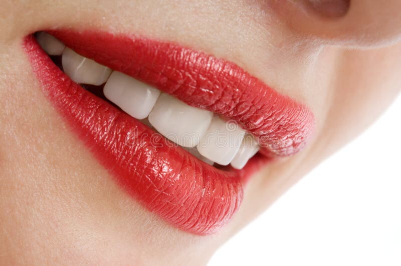 Beautiful Female Smiley Lips Stock Image Image 15465441