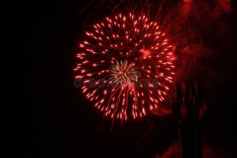 Beautiful fireworks. light up the sky, celebration fireworks stock photos