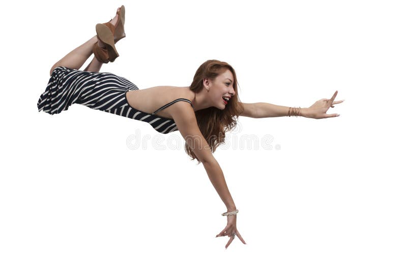 Beautiful Floating woman stock image. Image of accident 73311417