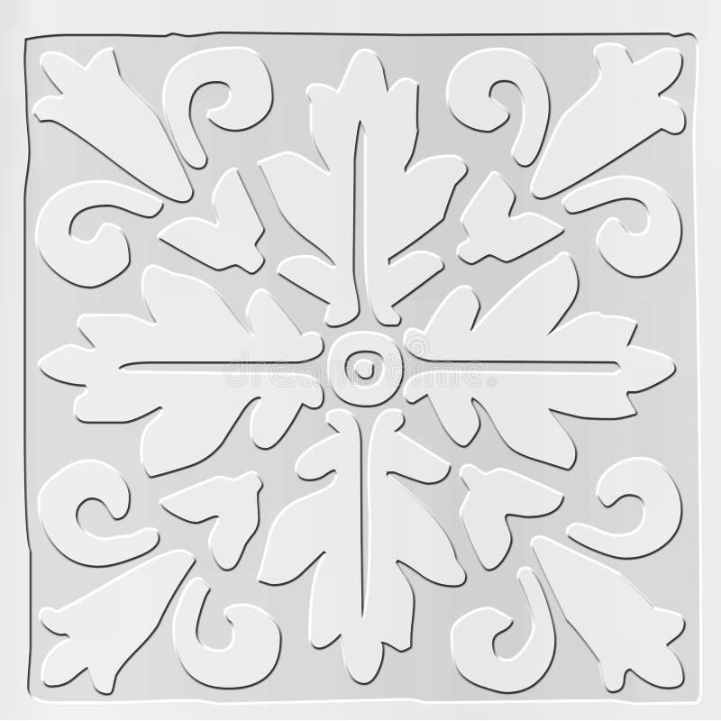 Tiles Floralset1 Decorative Tile Design Snow Flake Floral Elements