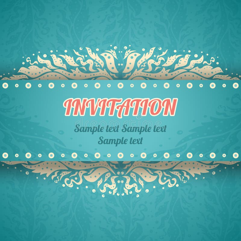 Retro Party Invitation on Chalkboard Stock Vector - Illustration of ...