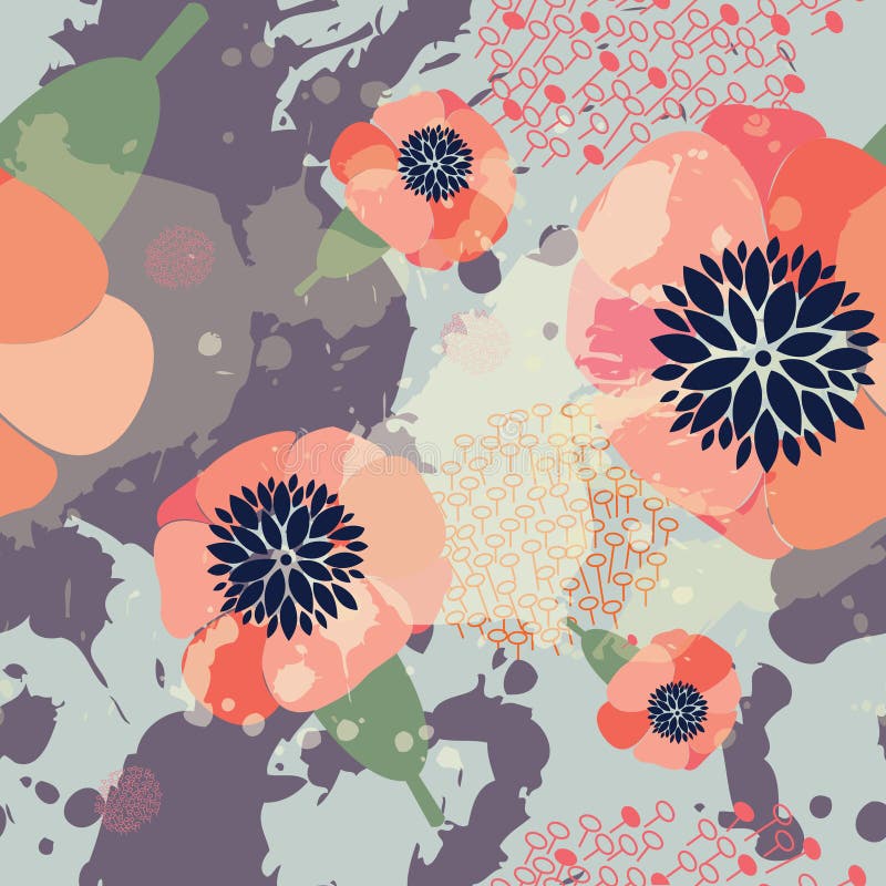 Beautiful floral pattern vector illustration