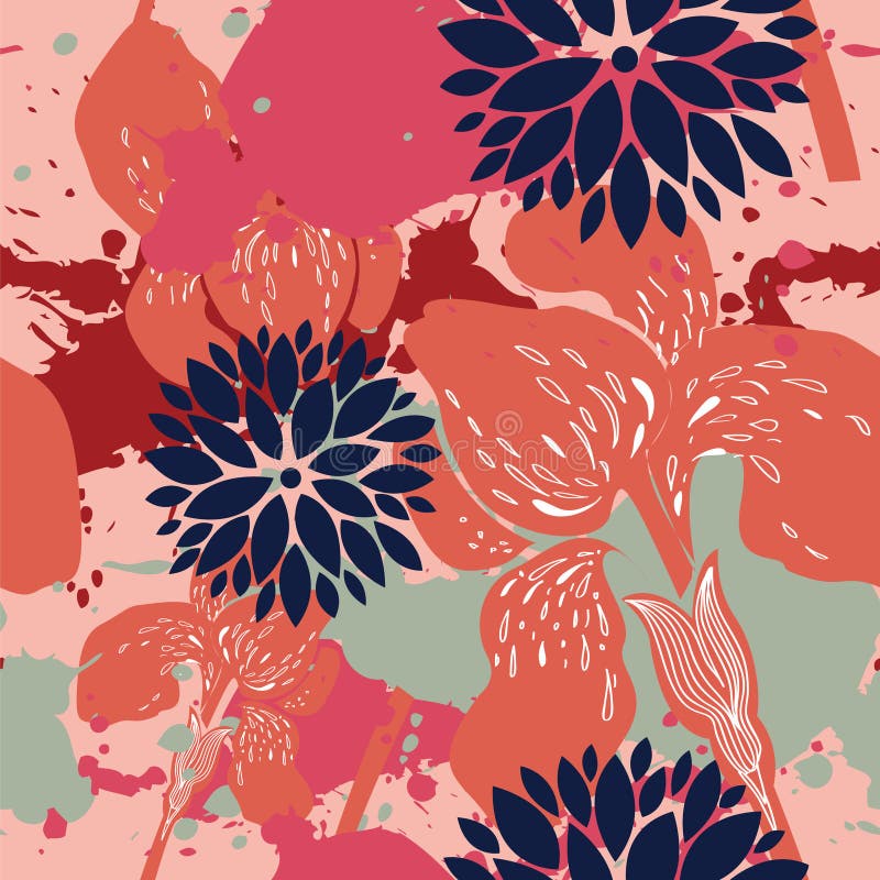Beautiful floral pattern vector illustration