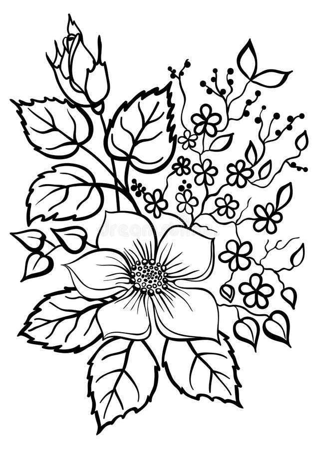 Free Free Flower Outline Svg 343 SVG PNG EPS DXF File