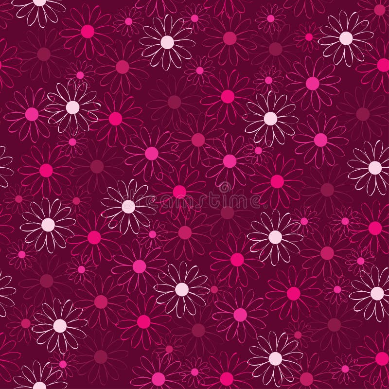 Beautiful flower background in pink stock illustration