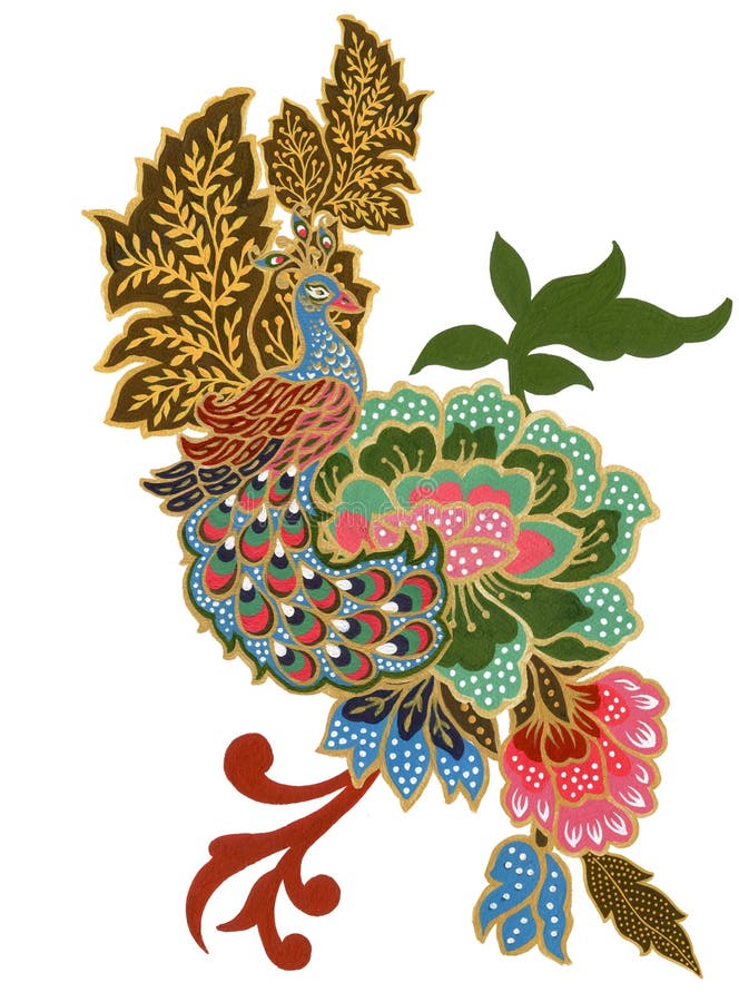 Hand Batiked Peacock Sarongs Hand Batiked Peacock Sarongs