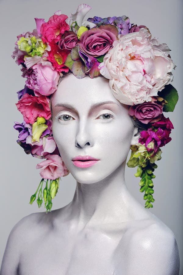 Beautiful flower queen stock image. Image of creative - 90657075
