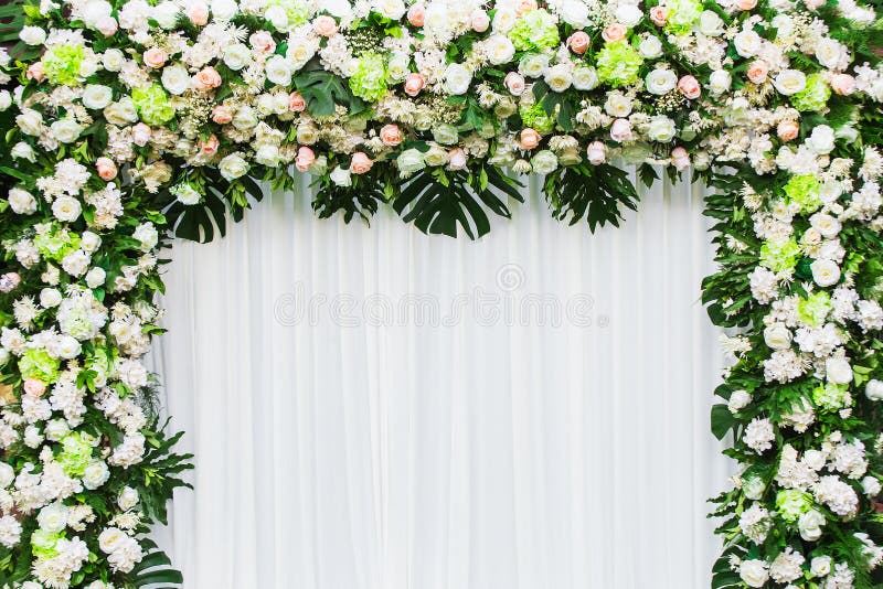 Beautiful Flowers Background for Wedding Stock Image Image of
