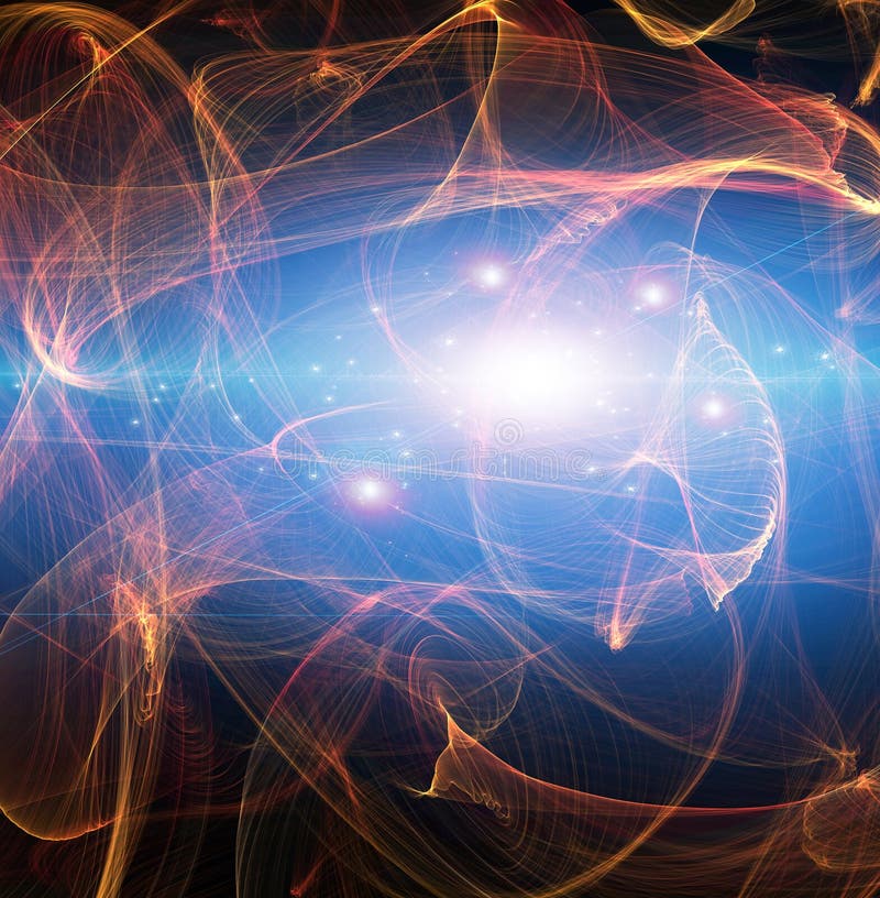 Beautiful Flowing Light Abstract vector illustration
