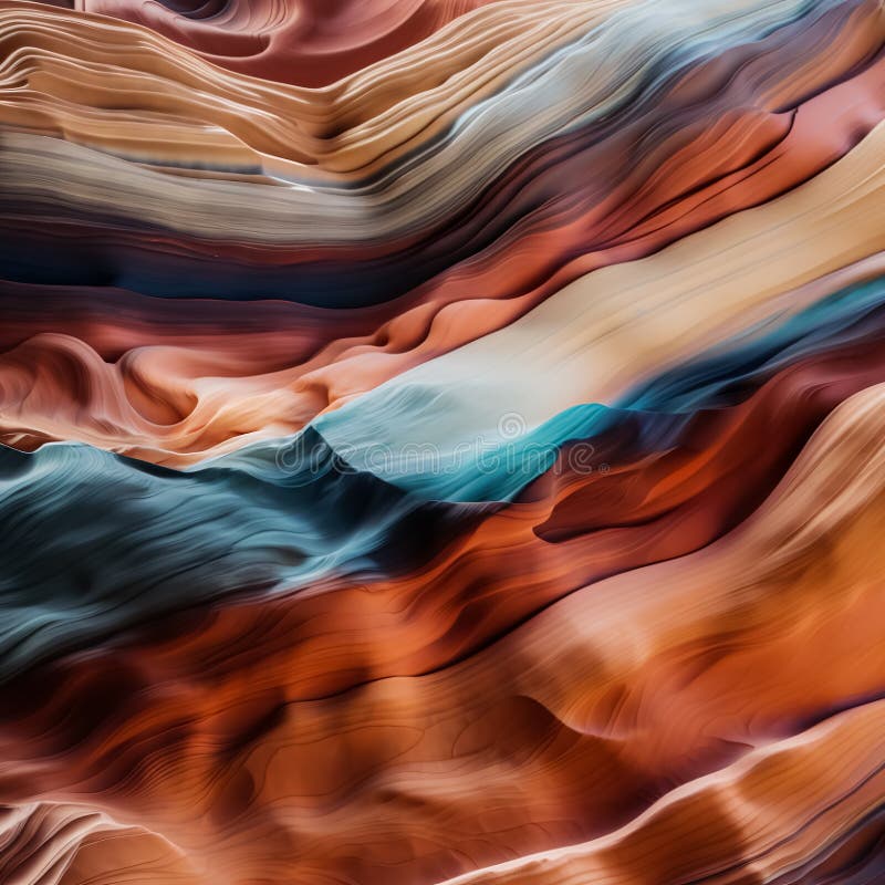 Beautiful flowing surface texture of marble effect. abstract layer sandstone art decoration background. exotic fancy nature elements royalty free illustration