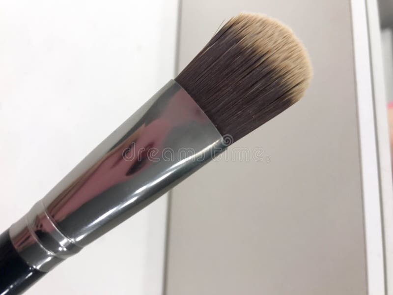 Beautiful Fluffy Brush for Applying Makeup, Powder, Eye Shadow Stock