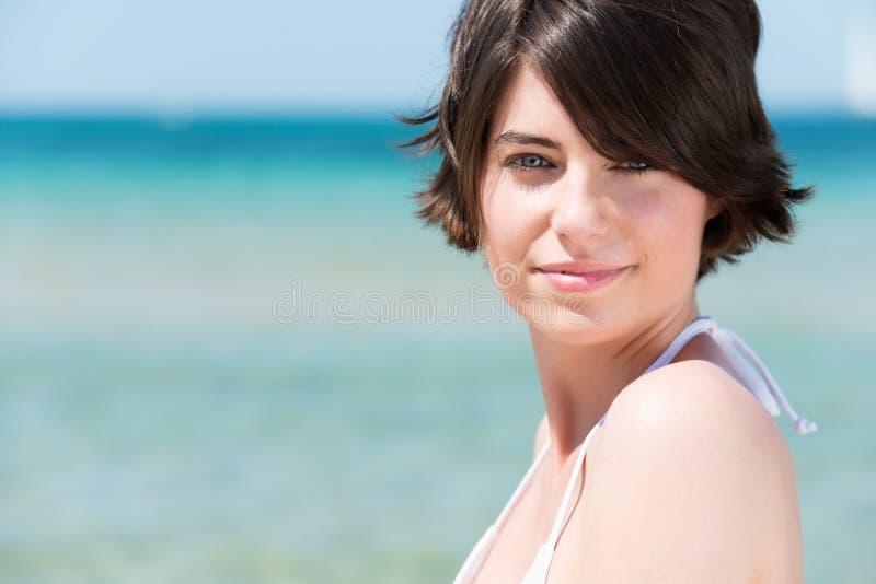 Beautiful fresh woman royalty free stock image