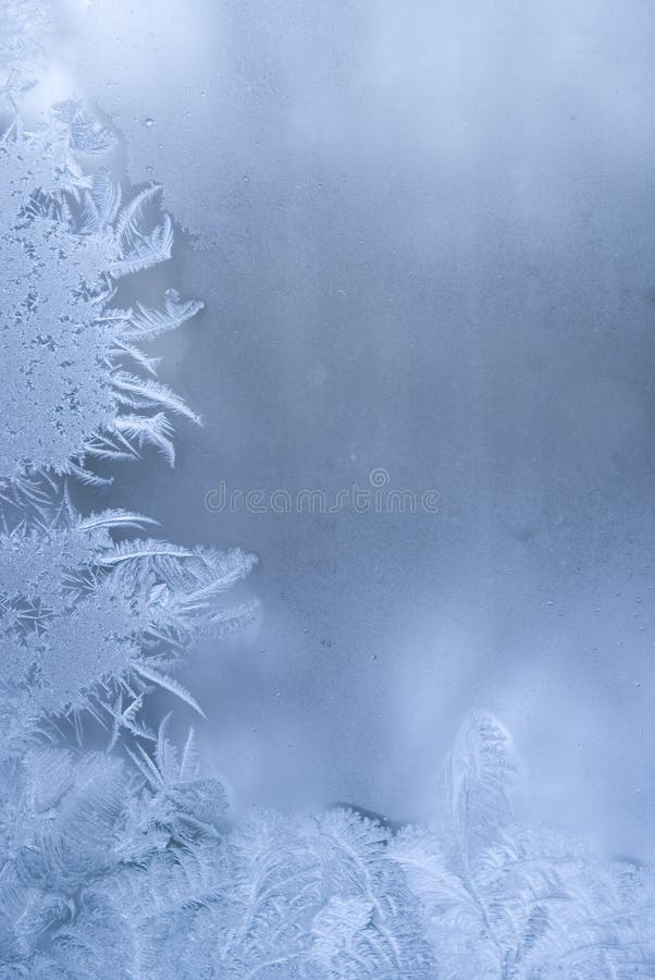 Beautiful frostwork on a window