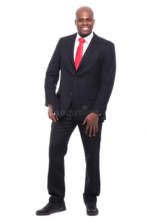 Beautiful Full Body Happy Black Fashion Man Stock Image - Image of ...