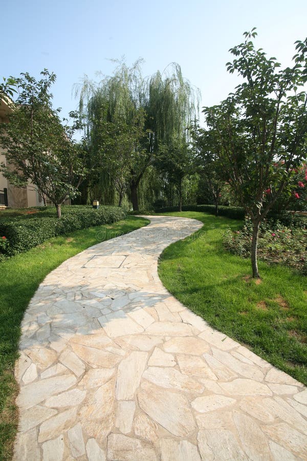 Beautiful garden and path