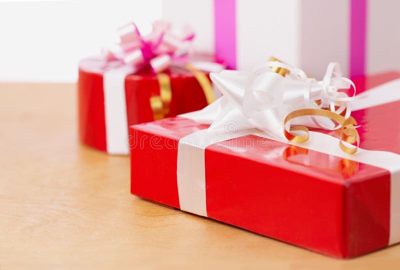 Beautiful Gifts in the Table Stock Photo Image of pledge, gift 27515976