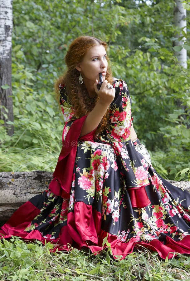 A Beautiful Gingerhaired Girl Stock Photo Image of sexual, beauty