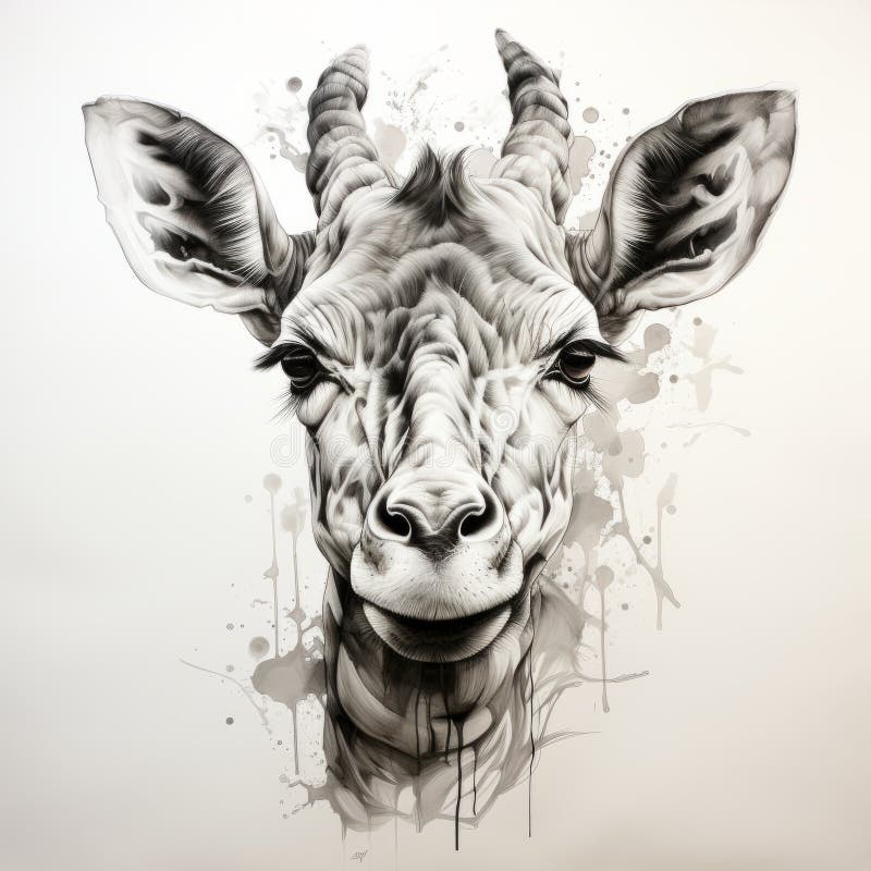Giraffe Tattoo Ideas Stock Illustrations – 6 Giraffe Tattoo Ideas Stock