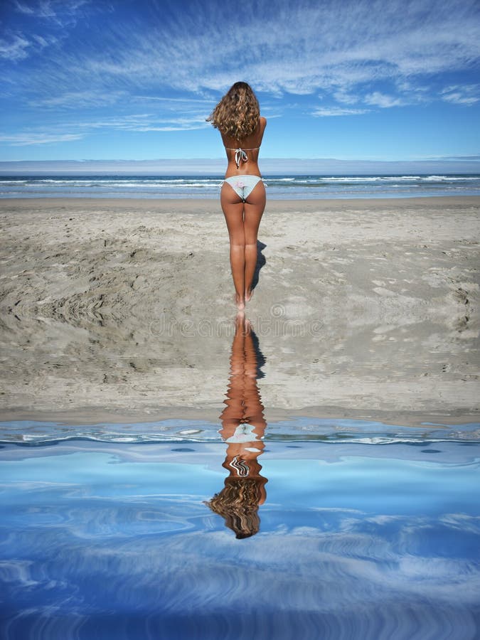 Beautiful girl in the beach