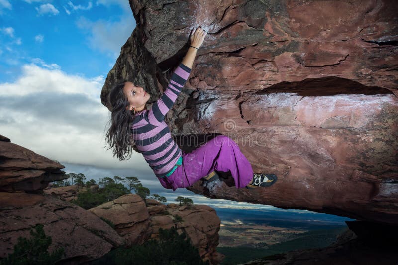 Climbing in Beatiful Landscape Stock Photo Image of paklenica, move
