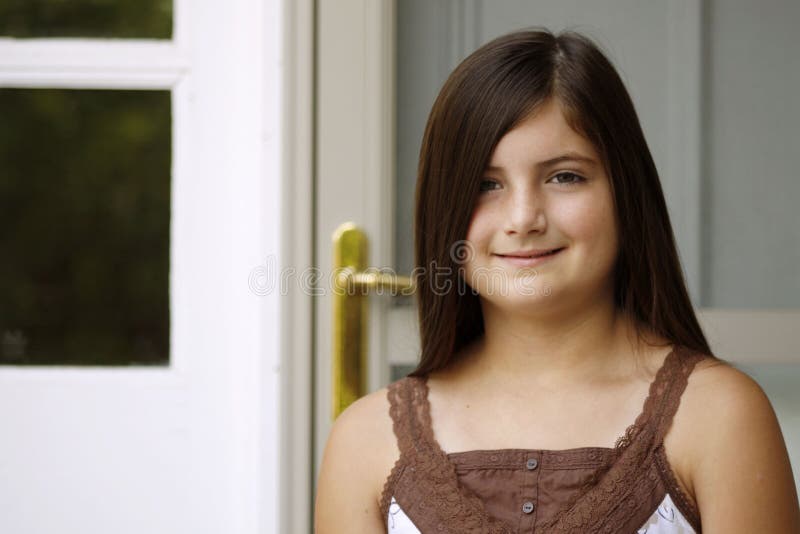 Beautiful Girl by Door