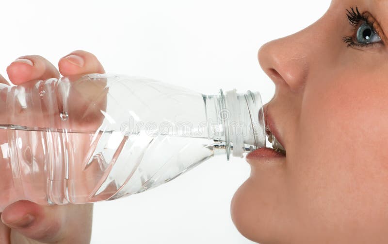 Is It Healthy To Drink Mineral Water Beautiful Girl Drinking Mineral Water Stock Photo - Image of hand