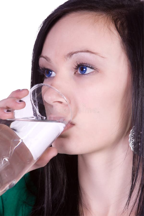 Girl Drinking While Reading A Book Stock Photo Image of bottle