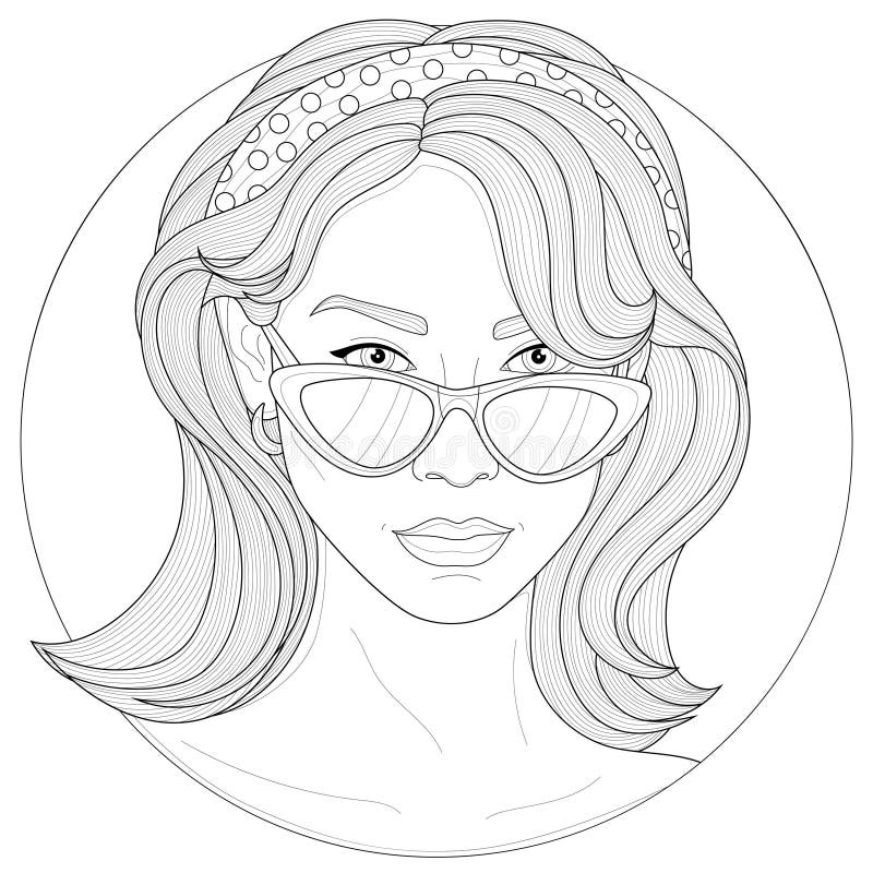 Beautiful Girls Drawings With Glasses - bmp-fidgety