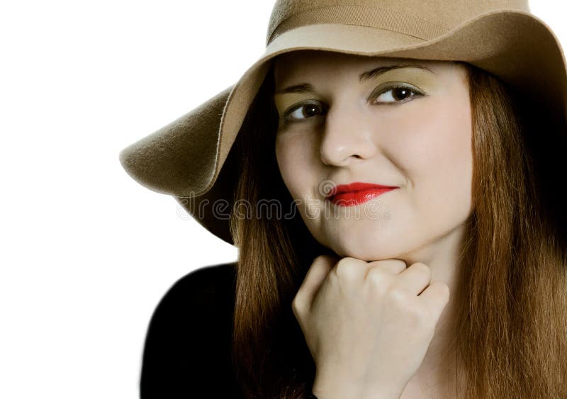 The Beautiful Girl in a Hat Stock Photo Image of human, model 29458766
