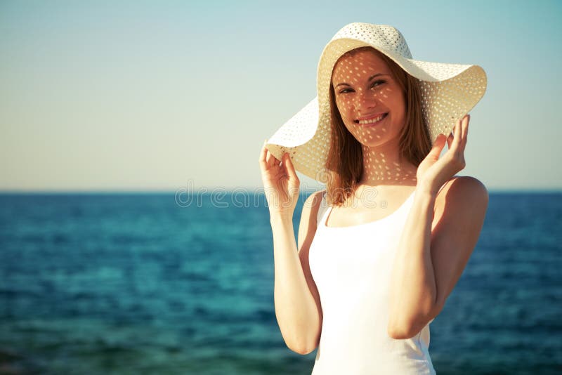 Beautiful girl in a hat