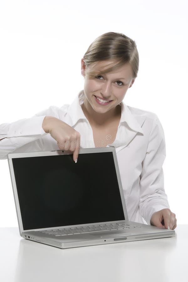 Beautiful Girl with Laptop