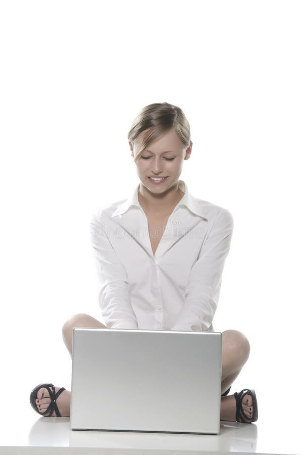 Beautiful Girl with Laptop