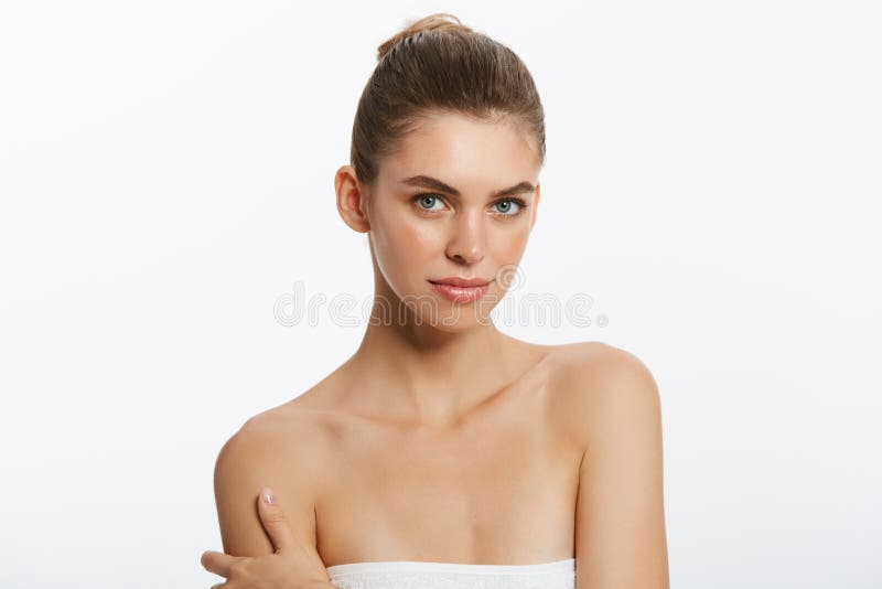Nude Girl White Background