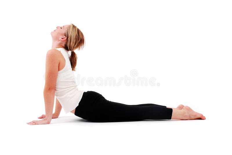 Beautiful girl practicing yoga