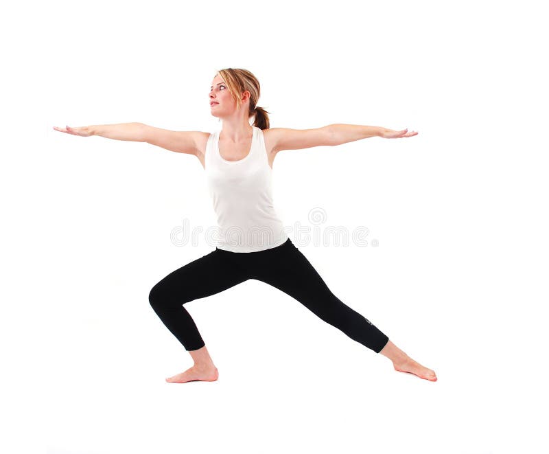 Beautiful girl practicing yoga