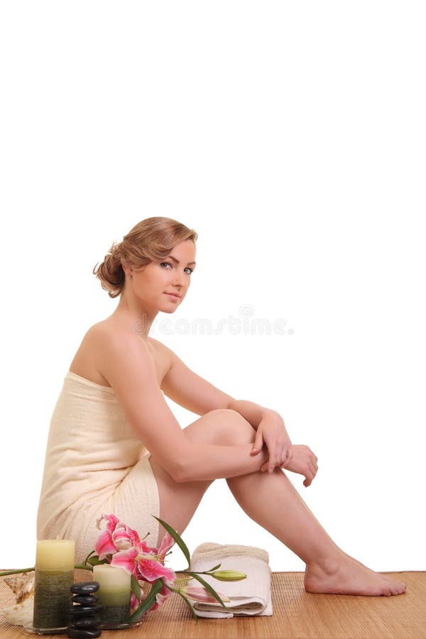 Beautiful Girl Relaxing In Spa Stock Image Image Of Fresh Hand 198660345