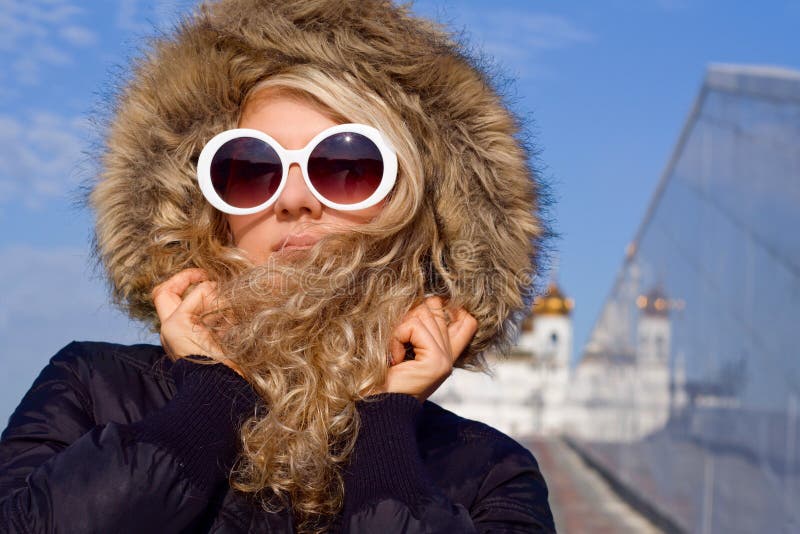 Beautiful girl in sun glasses