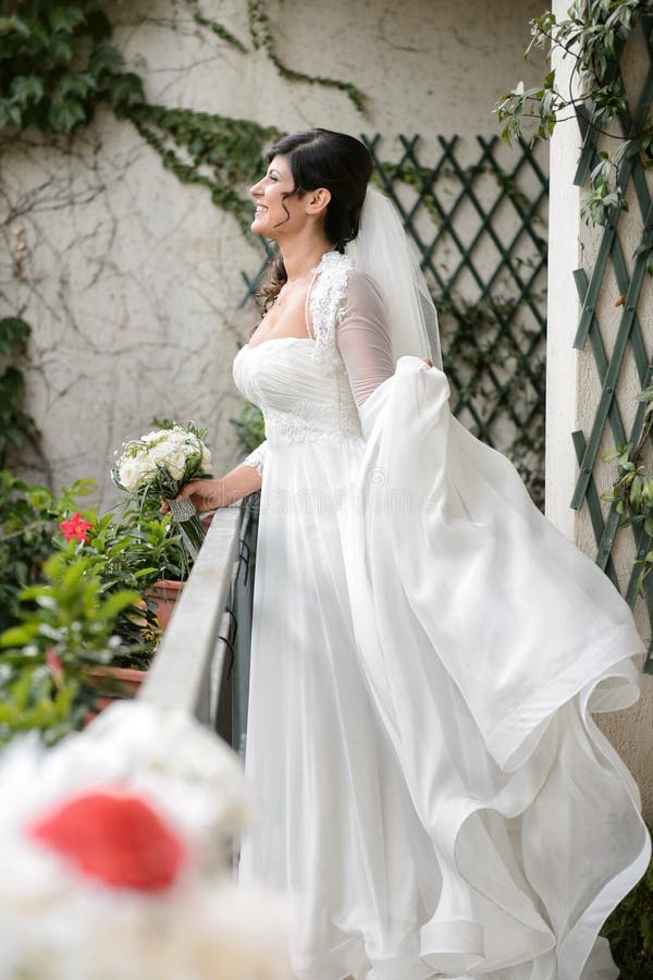 Beautiful Girl with Wedding Dress Stock Image Image of lady, glamour