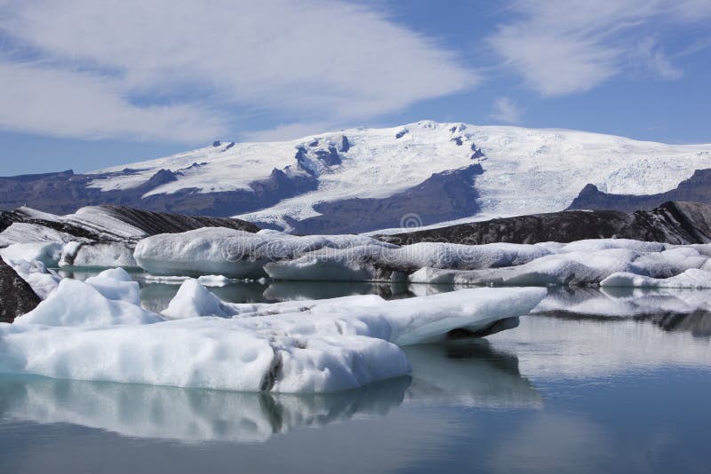 Beautiful glacier and iceberg