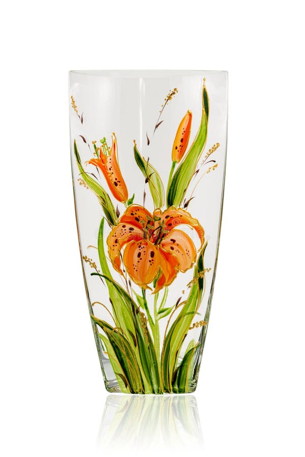Beautiful glass vase stock image. Image of closeup, beautiful 49458883