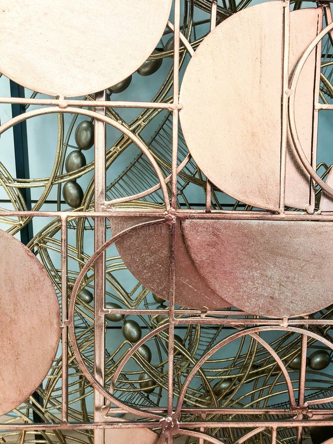 Beautiful Gold and Silver Metal Pattern Stock Photo Image of