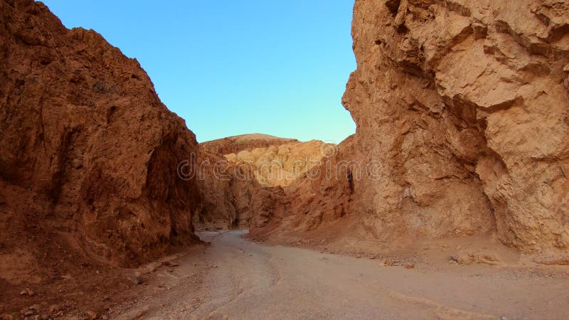 Beautiful Golden Canyon At Death Valley California Stock Image - Image