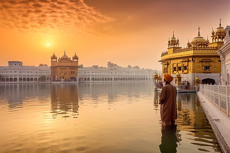 The Golden Temple, also known as Sri Harmandir Sahib, is a stunning Sikh temple located in Amritsar, India. Its golden exterior and serene reflection in the surrounding lake make it a breathtaking sight. It is considered the holiest place in Sikhism and attracts millions of visitors every year. The Golden Temple, also known as Sri Harmandir Sahib, is a stunning Sikh temple located in Amritsar, India. Its golden exterior and serene reflection in the surrounding lake make it a breathtaking sight. It is considered the holiest place in Sikhism and attracts millions of visitors every year.