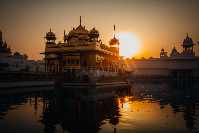 The Golden Temple, also known as Sri Harmandir Sahib, is a stunning Sikh temple located in Amritsar, India. Its golden exterior and serene reflection in the surrounding lake make it a breathtaking sight. It is considered the holiest place in Sikhism and attracts millions of visitors every year. The Golden Temple, also known as Sri Harmandir Sahib, is a stunning Sikh temple located in Amritsar, India. Its golden exterior and serene reflection in the surrounding lake make it a breathtaking sight. It is considered the holiest place in Sikhism and attracts millions of visitors every year.