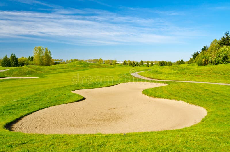 Beautiful golf place. stock image. Image of luxury, beautiful 19239277