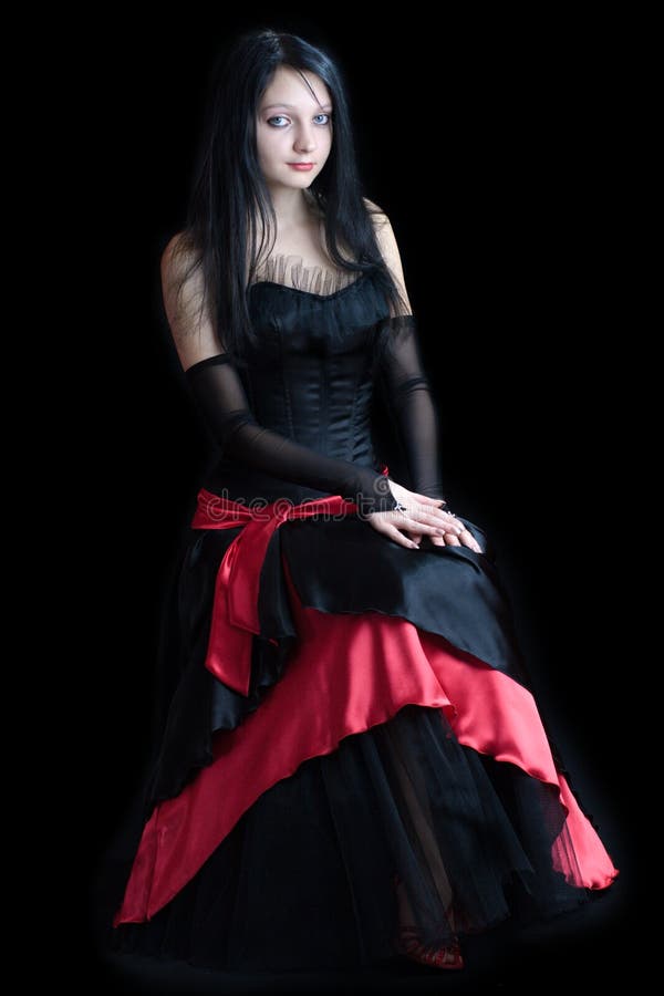 Beautiful gothic girl