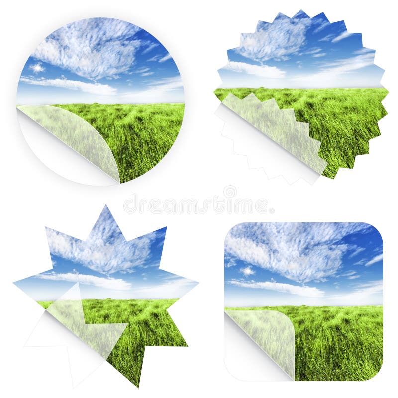 Beautiful grass stickers stock illustration. Illustration of curl 5130246