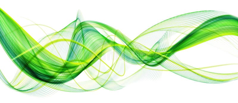 Beautiful Green abstract modern waving business background