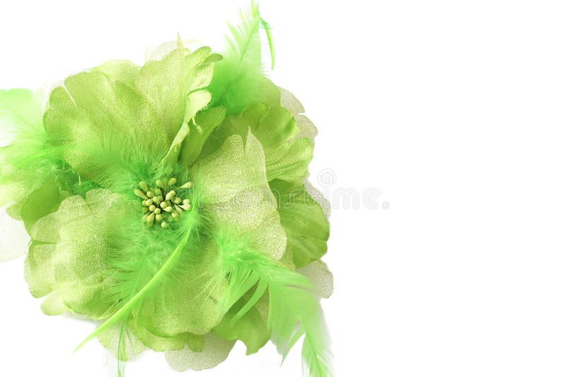 Beautiful green fake flower